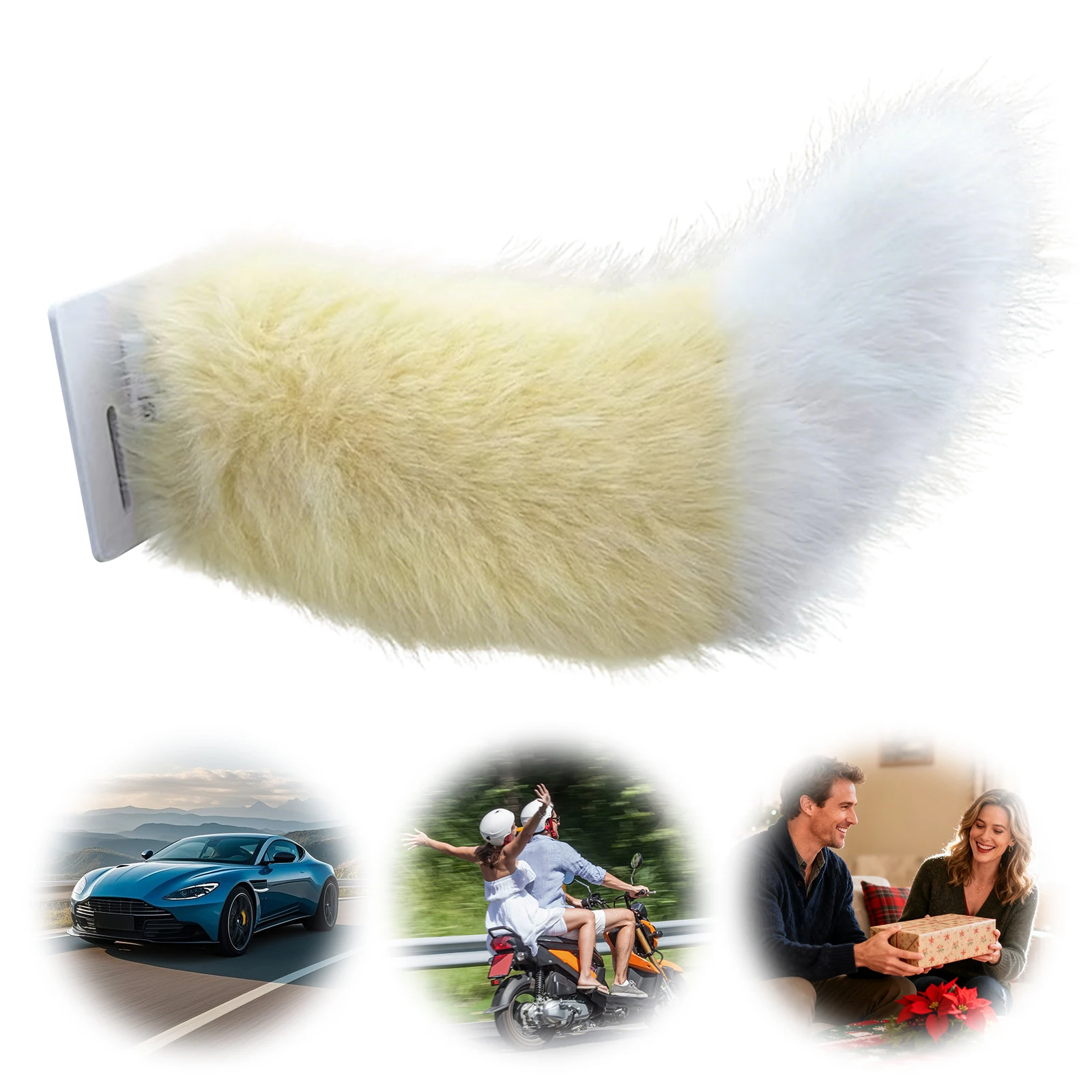 Cola Eléctrica Móvil para Vehículo con Control Remoto, Adorable y Peluda, Fácil de Instalar, Accesorio de Cosplay para Maletero de Auto