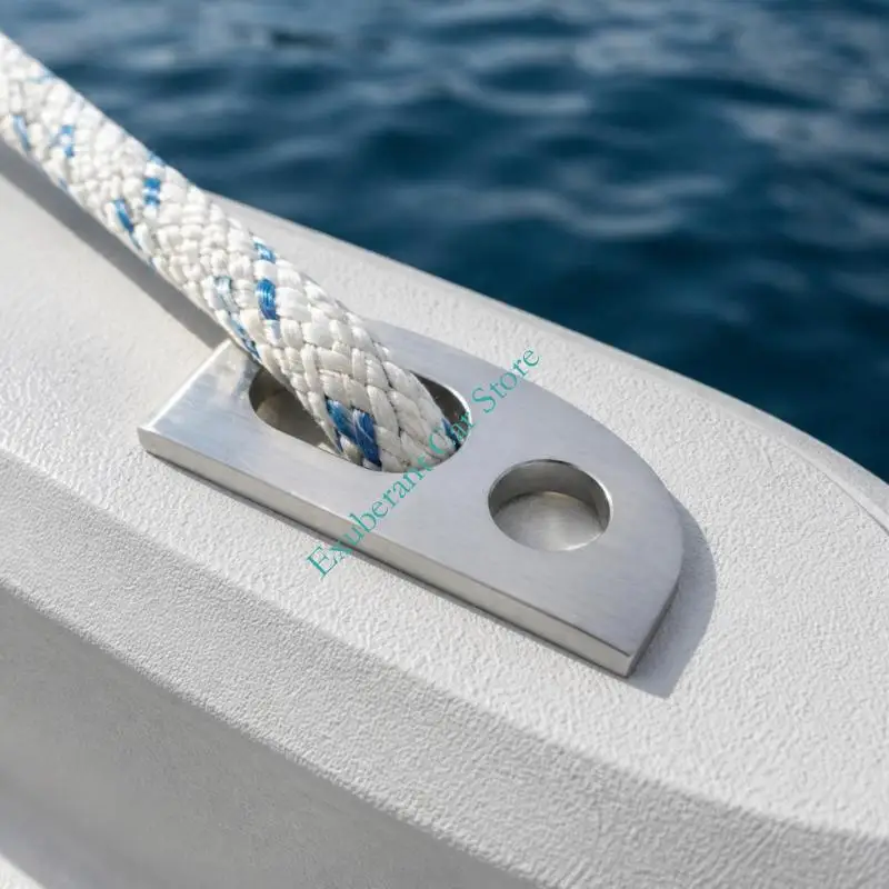 Marine Rope Guide Fitting Aluminium Boat Bows Eye Rope Tie for Boat End Installation and Hardware Replacement