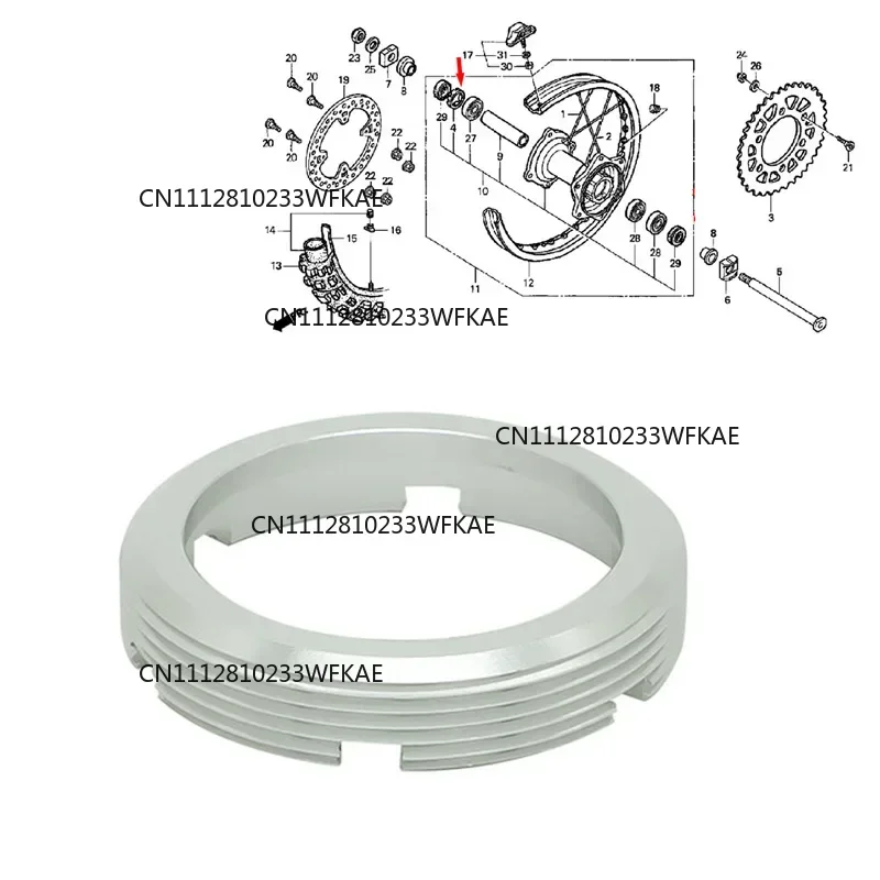 For HONDA CR125 CR250 CRF450R CRF250R CRF250X CRF450X Rear Wheel Bearing Retainer