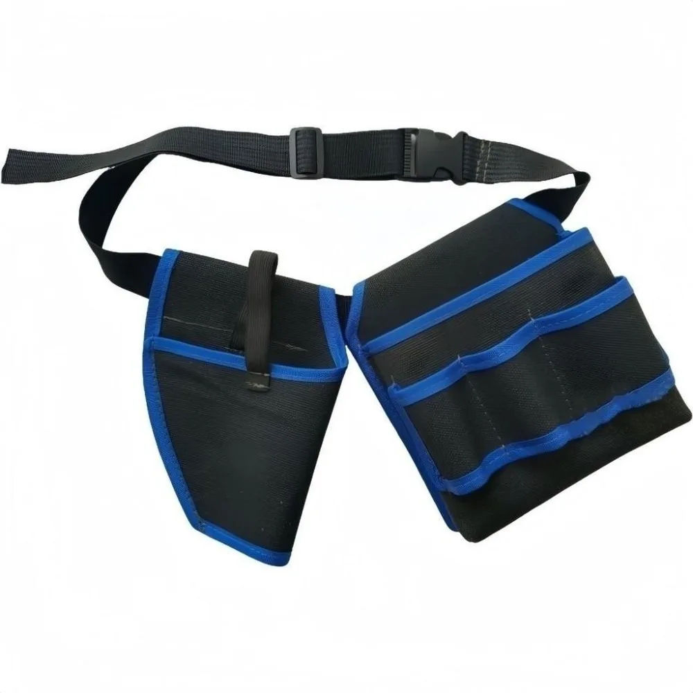 

360 Rotating Electrician Tool Bag Waterproof Adjustable Waist Belt Pouch Multiple Pockets Wear-resistant Tools Storage Bag