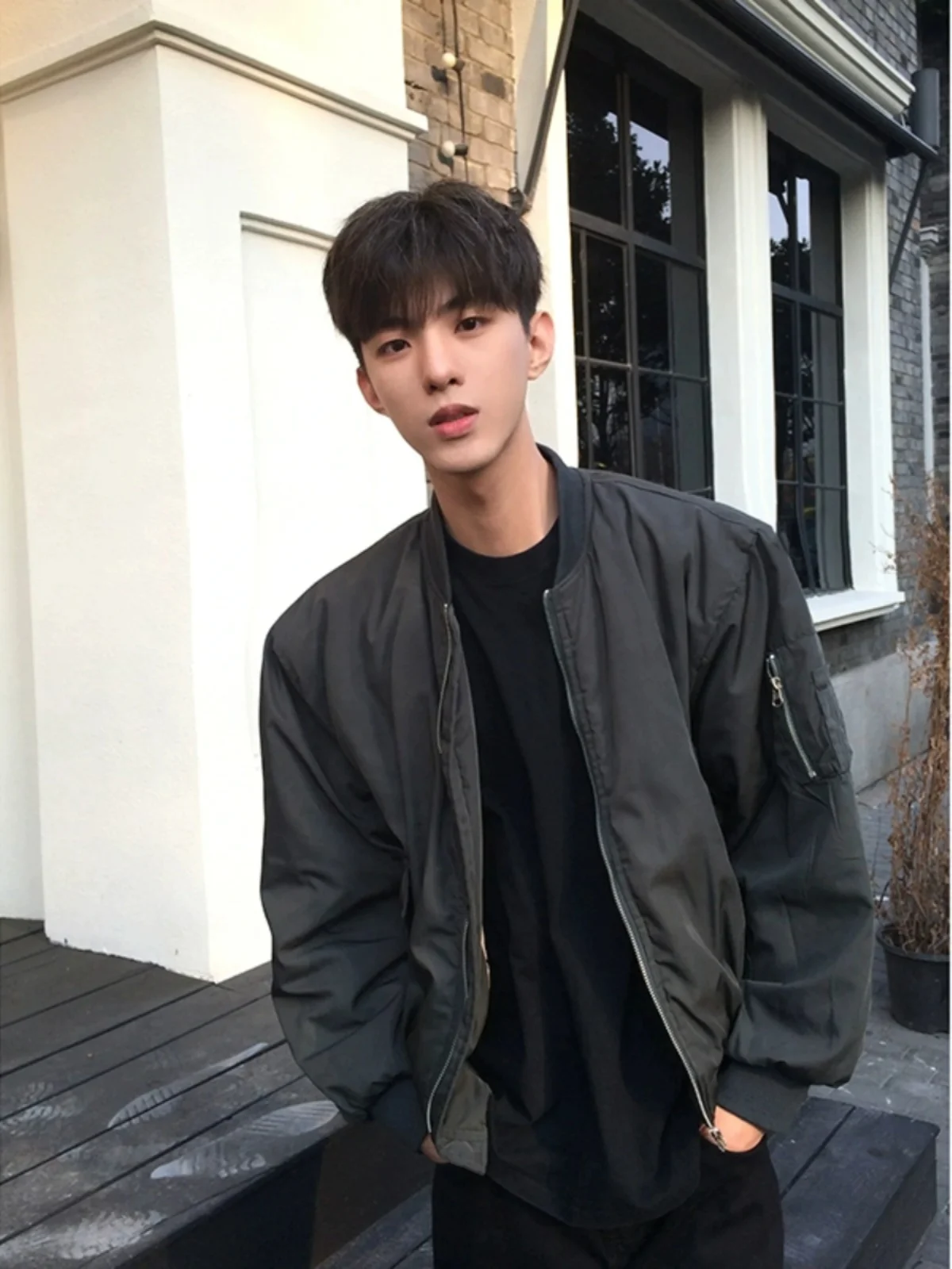 

Ma1 Pilot Jacket Men's Spring Autumn 2024 New Ootd Matching Top High-End Feeling Cool Handsome Baseball Uniform Jacket