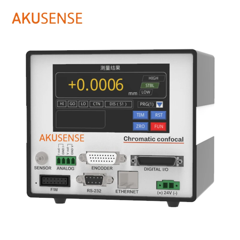 Measuring Displacement sensor PCB positioning Color Confocal Industrial level high precision Controller model CE Certificate