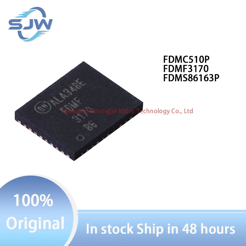 FDMC510P FDMF3170 FDMS86163P WDFN-8 QFN39 QFN-8 Field effect transistor (MOSFET) P channel Gate drive