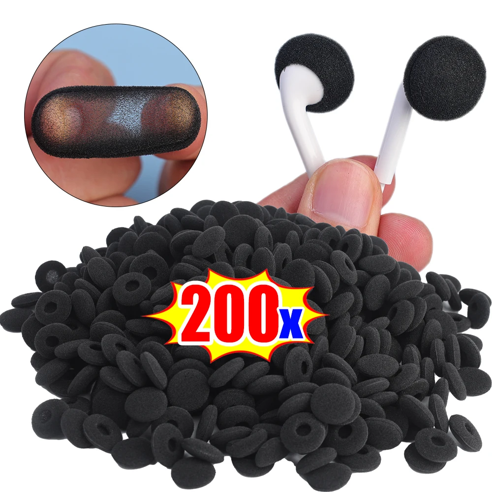 Ersatz-Ohrpolster für Kopfhörer, 18 mm Schaumstoff-Ohrpolster-Abdeckung für Bluetooth-Kopfhörer, Schwamm-Schutzhüllen, staubdichtes Headset