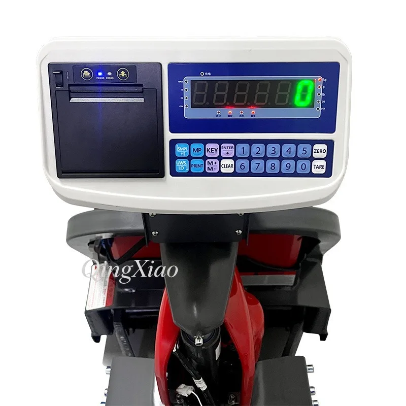 Lift Electric Forklift with Weighing Printing High Precision Small Transporter Logistics Warehouse Pallet Forklift Scale view 3