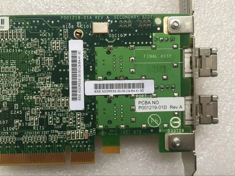 371-4306-01 LPE12002 Dual-Port 8GB PCIe FC 2x AFBR-5705APZ-ELX dengan 2 Buah Modul