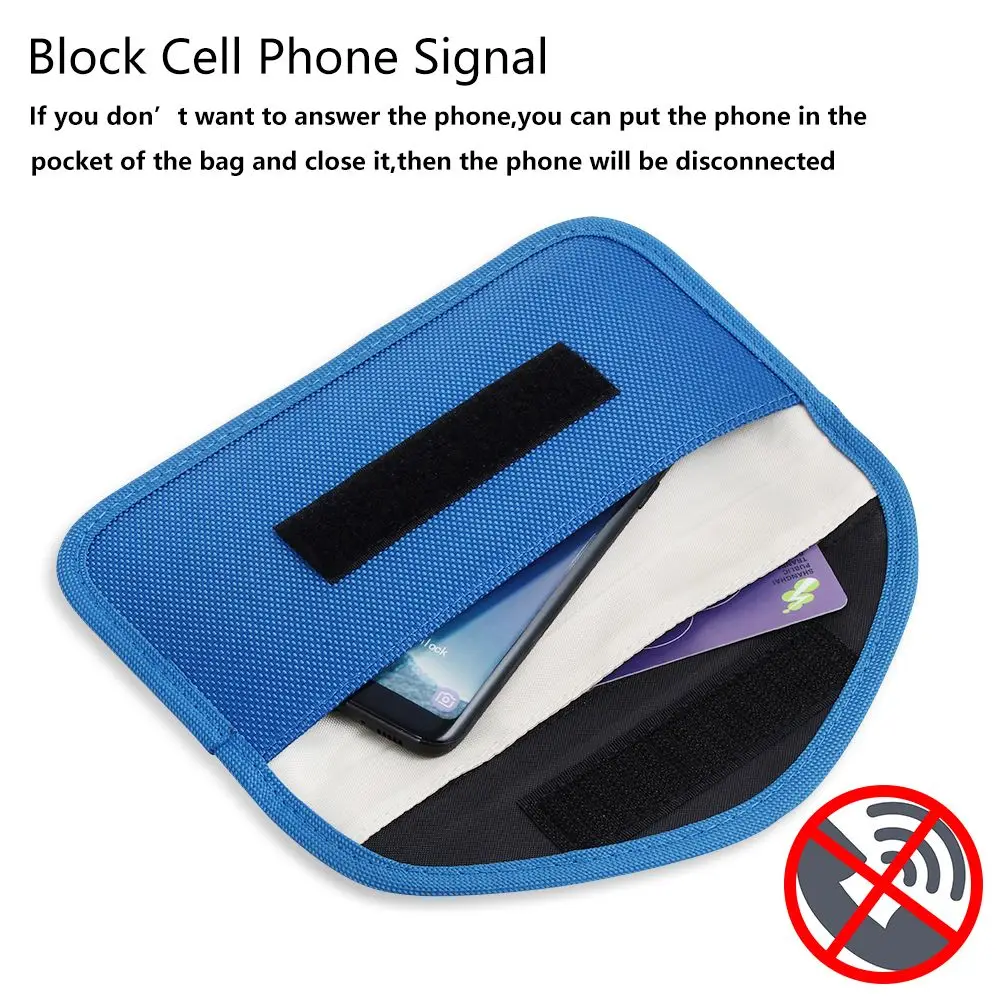 Safe Keyless RFID Phone Car Key Fob Pouch Faraday Cage Signal Blocker Case