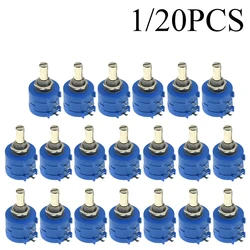 1/20PCS 3590s-2-103 1K 2K 5K 10k 20K 50K 100K 100R 200R 500R  precision multi- turn potentiometer quality adjustable resistor