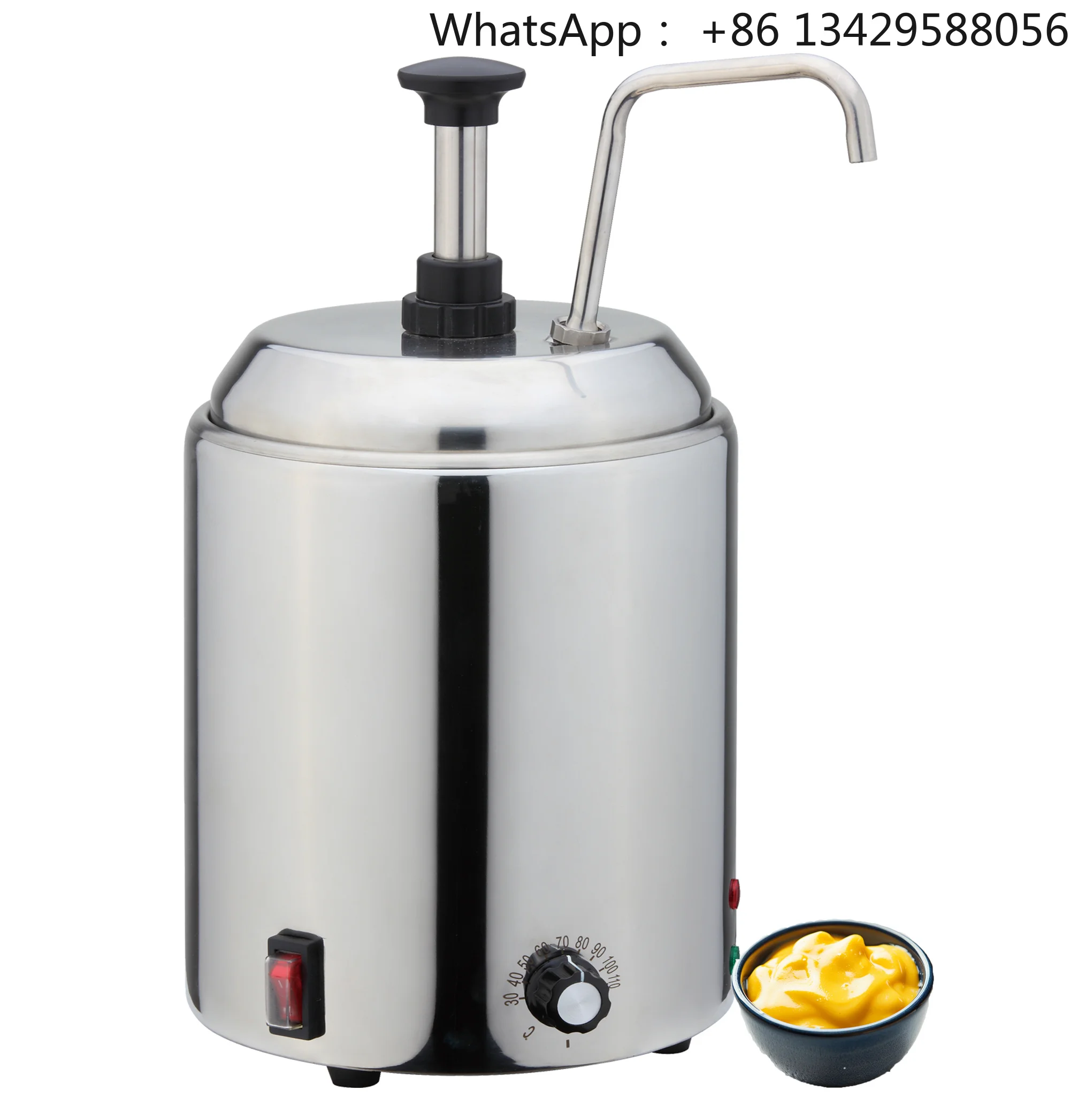 Nacho Cheese Dispenser Hot Chocolate Warmer Electric Portable Food Heater Display Sauce Butter Heater Fudge Dispenser