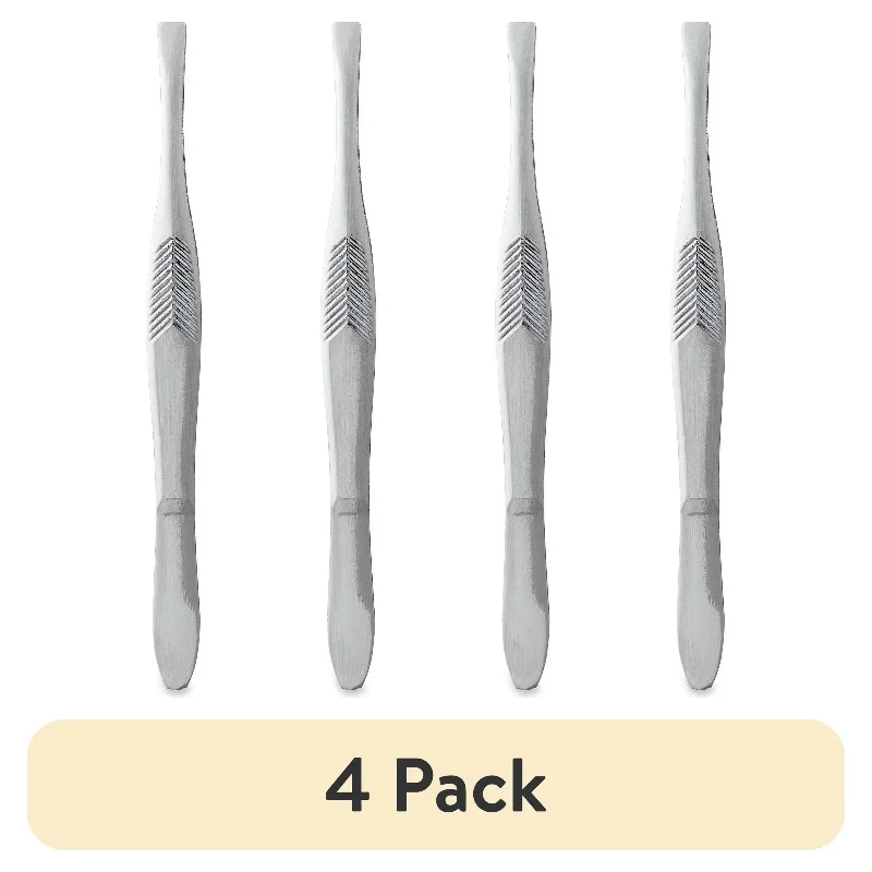 

Набор из 2 пинцетов из нержавеющей стали с двойными скошенными и квадратными наконечниками (4 шт. в упаковке)