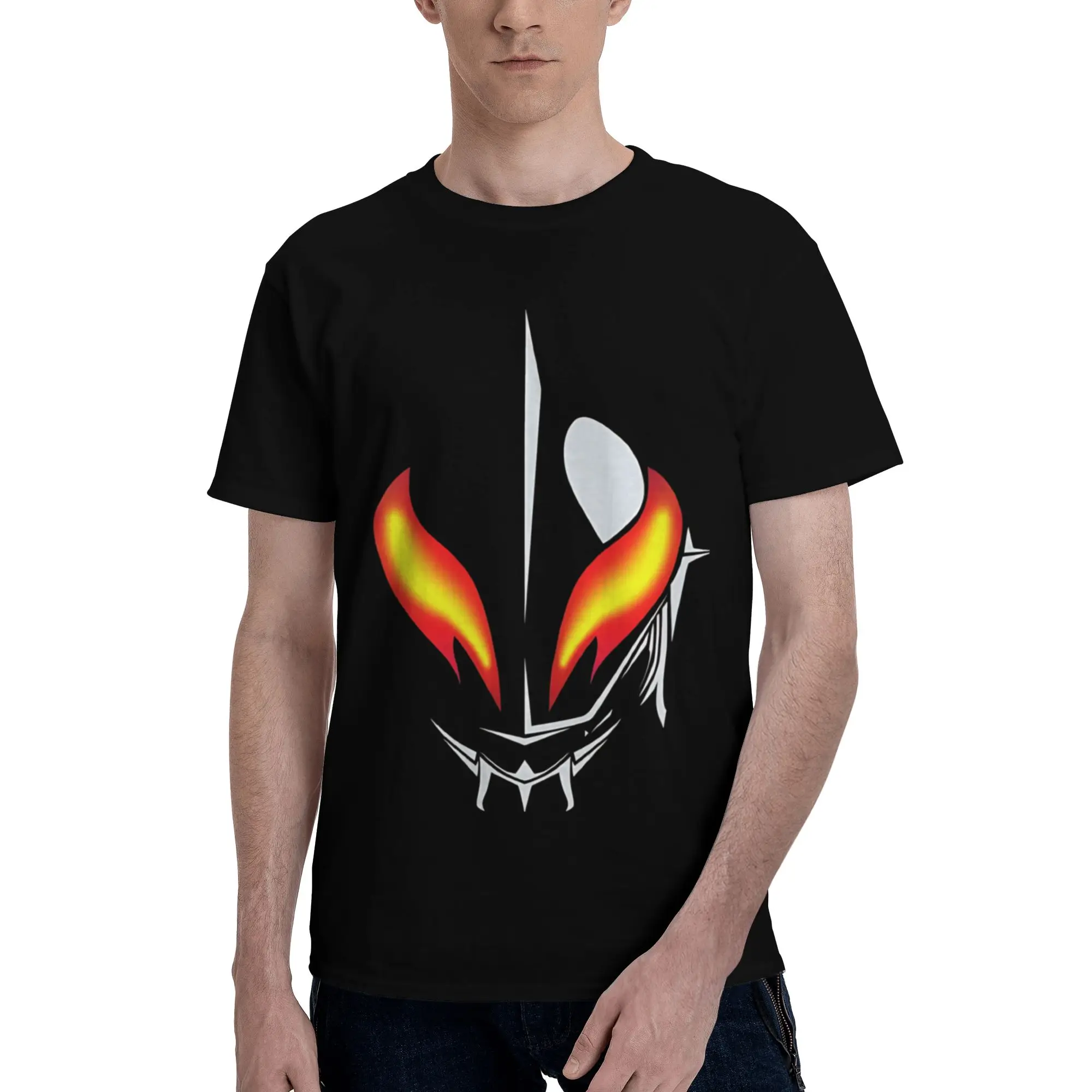 Ultraman Belial Men T Shirts Ultraman Fashion Tees Short Sleeve Crewneck Pure Cotton Gift Idea Tops T-Shirt