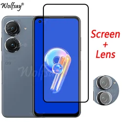 Full Cover Tempered Glass For Asus Zenfone 9 Screen Protector For Asus Zenfone 9 8 8Flip Camera Glass For Asus Zenfone 9 Glass