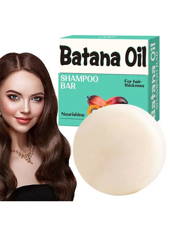 BatanaOil-barra de jabón para champú, 100g, tratamiento anticaída de crecimiento rápido para restaurar el cabello, reparar el cuero cabelludo dañado