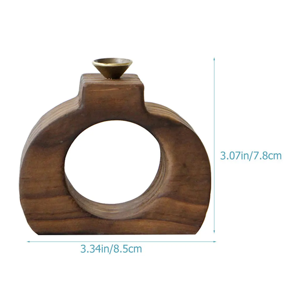Backflow Incense Burner Wooden Aroma Stove Adornment Indoor Use Relaxing Atmosphere Stress Relief Home Office Meditation Yoga