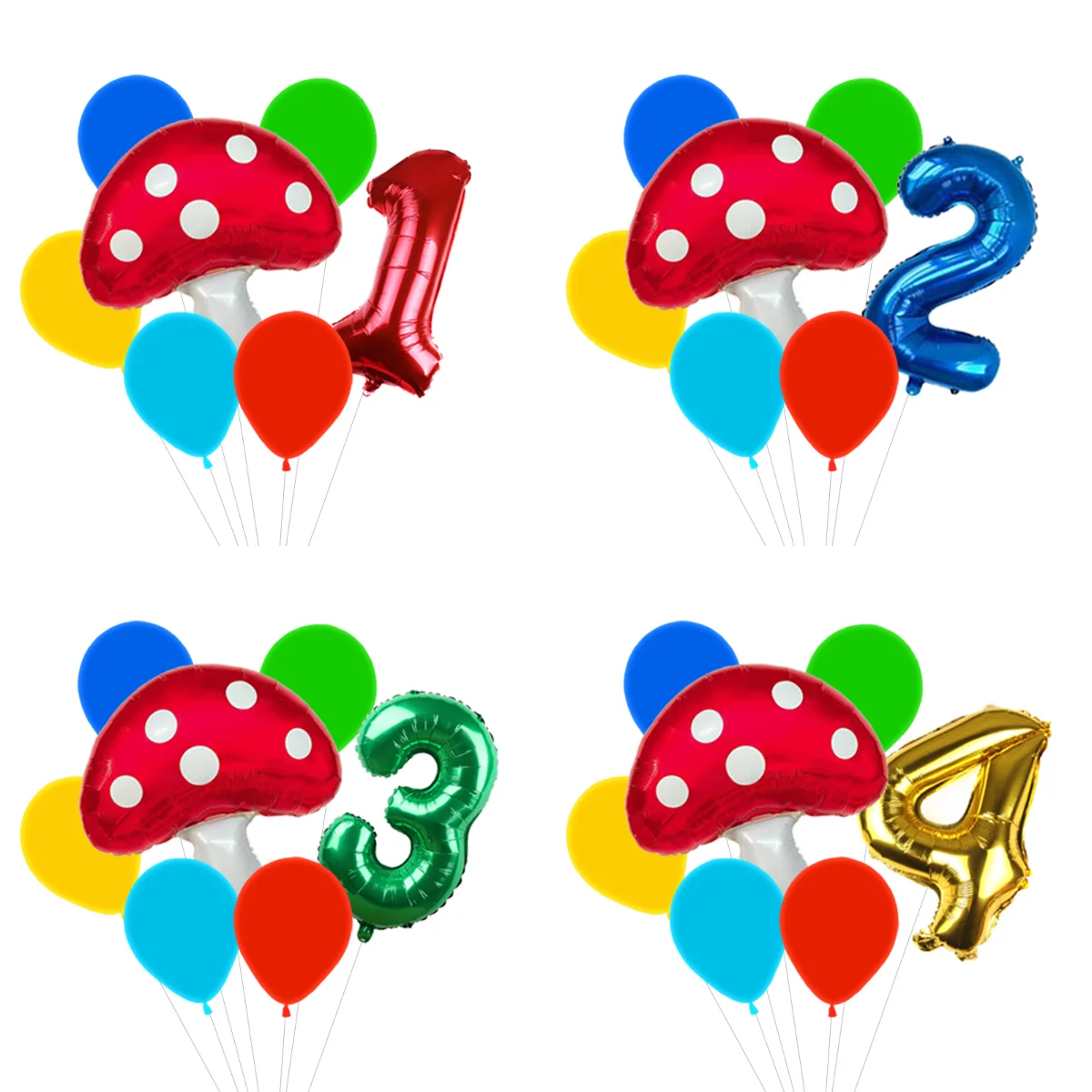 Wedding Superstar - Cute Mushroom Star Shaped Balloons Balloon