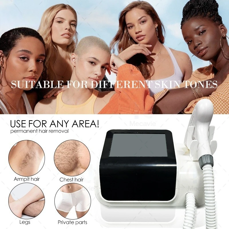 

3 Waves Professional Portable Diode Ice Titanium Laser Body Hair Removal Machine 808nm Alexandrite Device for Woman's