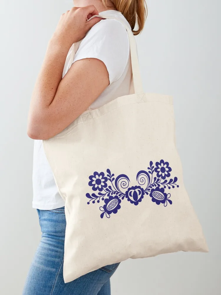 

Blue Ornament Tote Bag Gift bags custom fabric bag shopper bag woman women