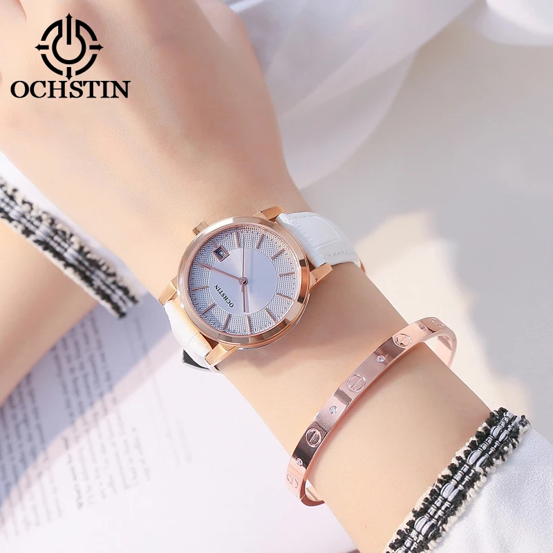 OCHSTIN Hot Model 2024 Parangon Perfection Series Fresh and Comfortable Japanese Quartz Movement Women\'s Quartz Watch