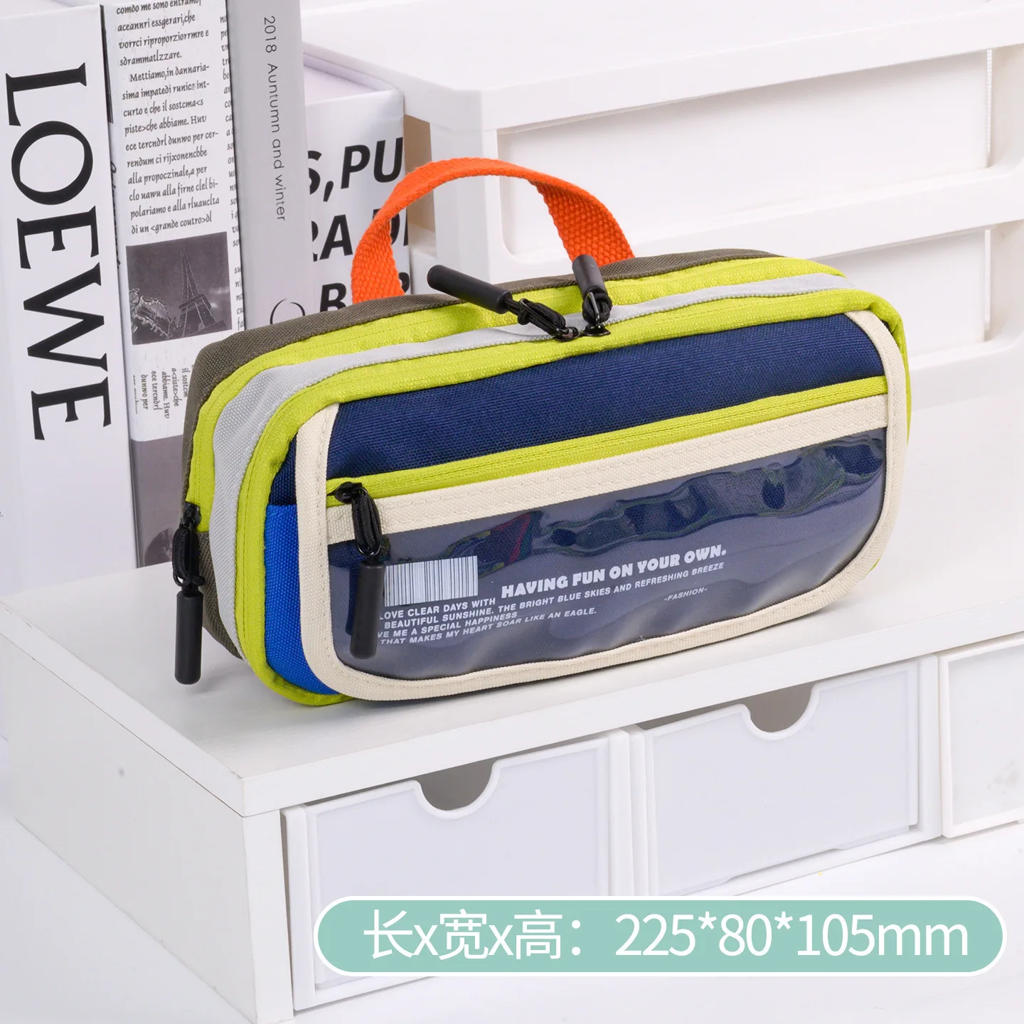 New nine-layer flip pencil case - stylish, high-value, and trendy stationery box with large capacity and multiple functions