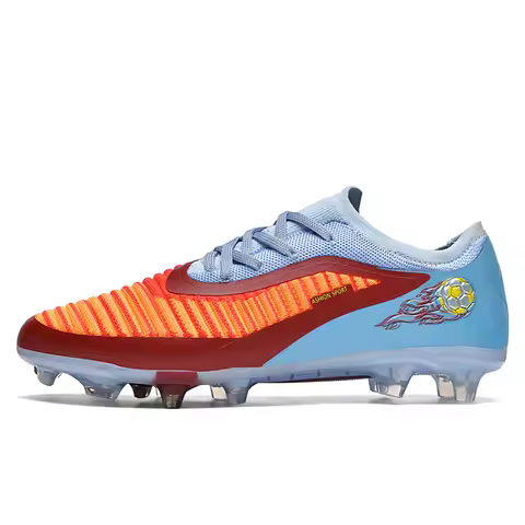 8535 Mens Soccer Shoes Training TF/FG Outdoor Sport Football Boots Adult Long Spikes Non Slip Match Soccer Cleats 35-45