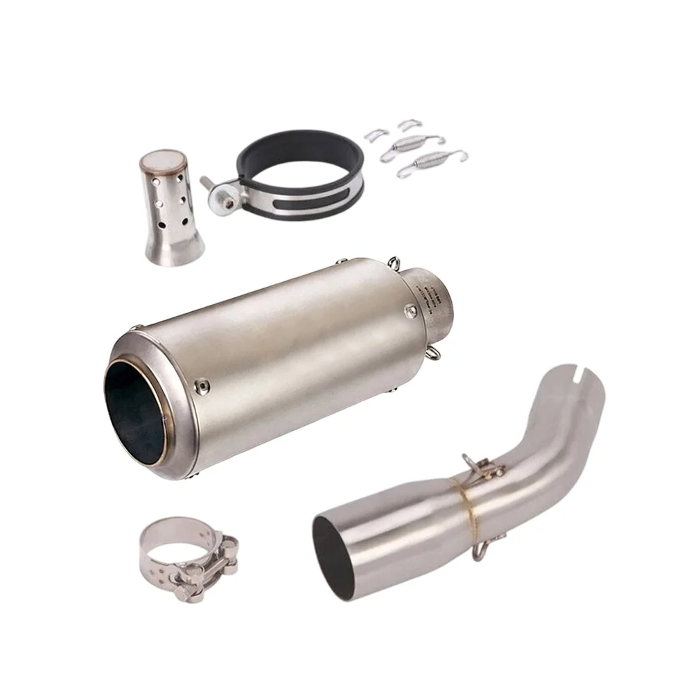 Auspuffanlagen für Suzuki SV650 2016-2024 Slip-On-System Auspuff Mittelrohr Endrohr Blauer Schalldämpfer Auspuffrohre – Detail 2