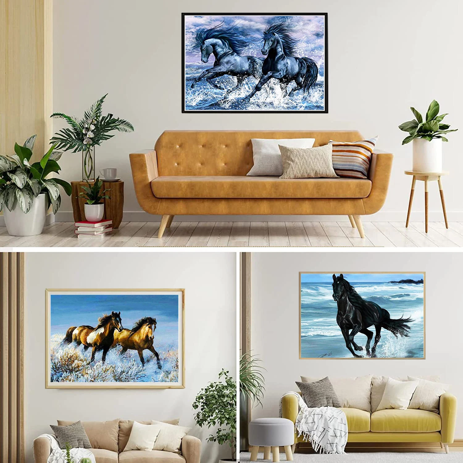 Horse Style 5D Diamond Painting Belief Diamond  Embroidery DIY Full Drill Rhinestone Craft Wall Art Home Decor Gift