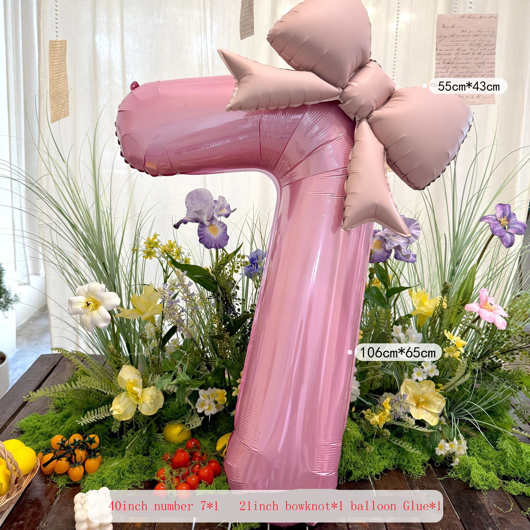 2 stks 40 inch Roze Strik Nummer Folie Ballonnen Bruiloft Verjaardagsfeestje Decoratie Verjaardag Decor Foto Props Feestartikelen