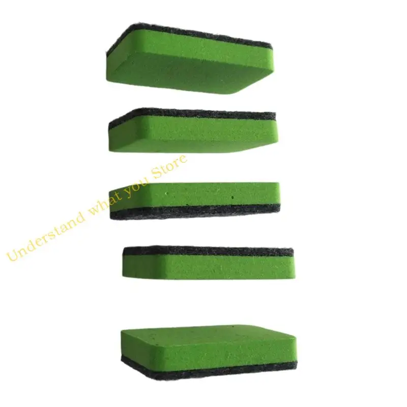 J60A 50Pieces WRITHEBOARD ERASERS CERNERER Small Board -ORLASER dengan bantalan yang tebal untuk pertemuan dan presentasi kantor