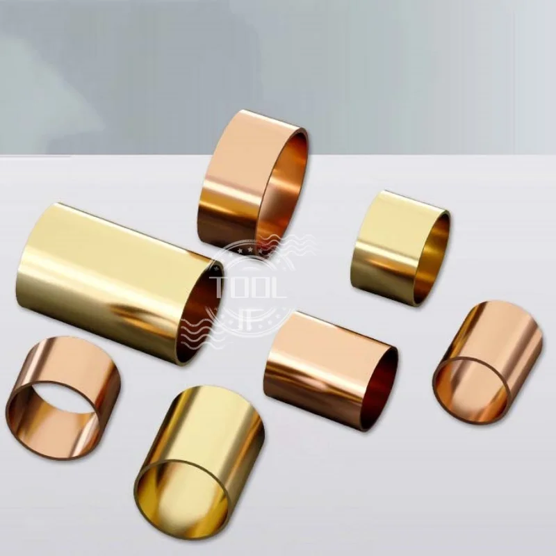 

2Pcs Copper Sleeve OD 3-20mm Slide Block Bearing Sleeve 6-50mm Length Custom Brass/Copper Bushings Rings Hollow Tubes for DIY