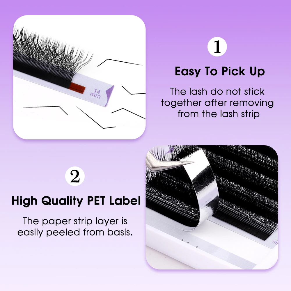 Wendy Lashes L/LU(M) Curl 5D/4D/3D/YY Eyelashes Fox Eyelashes Y Brasileiro Lash Supplies Eyelash Extension 12 LinesMixed Length