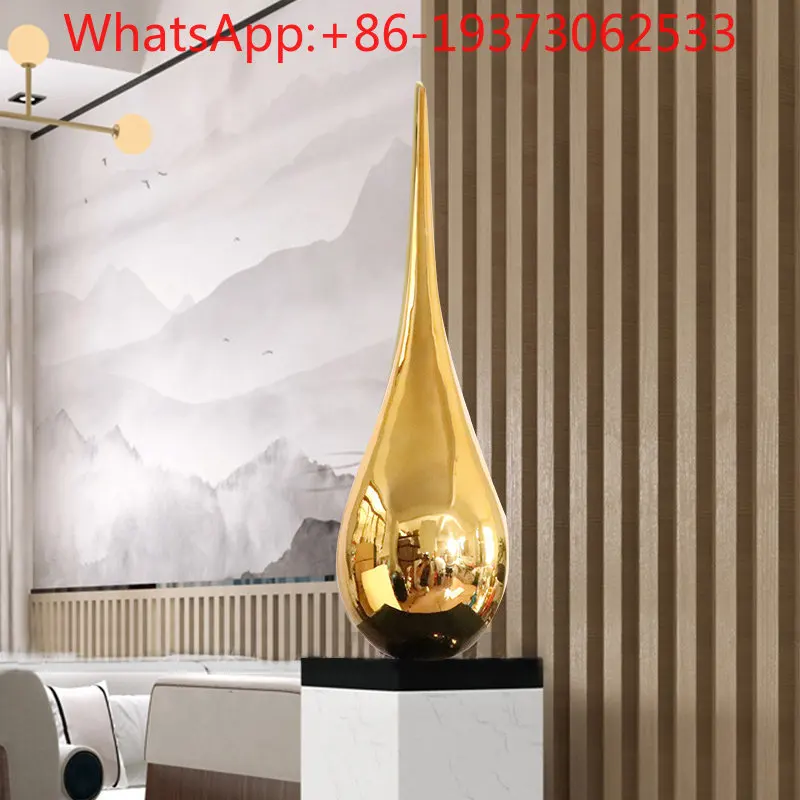 Water Drop Geometric Sculpture Creative Soft Decoration Ornament Shopping Mall Aisle Installation