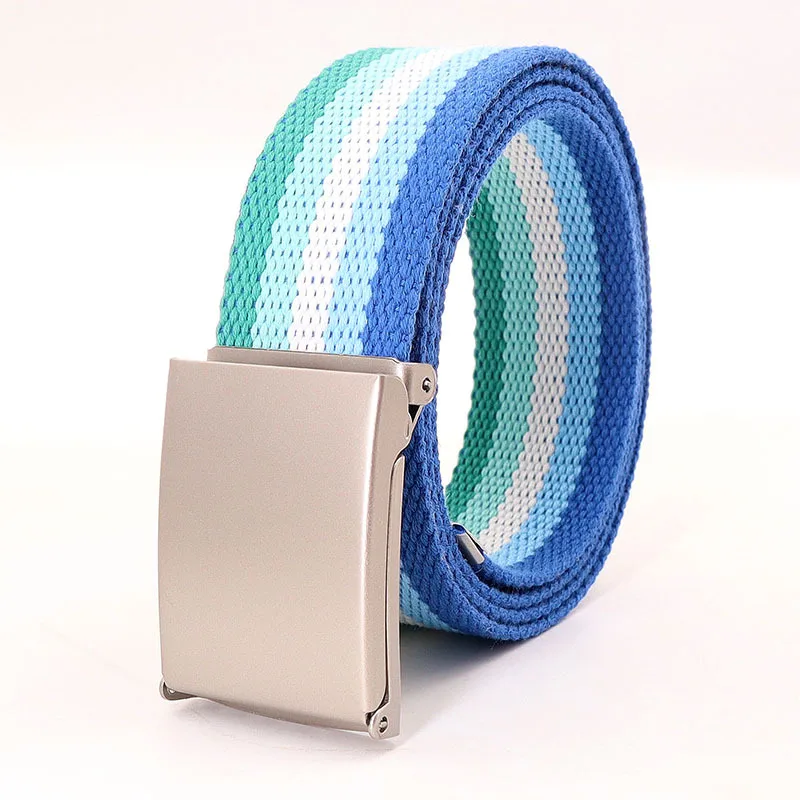 Striped Canvas Belt – Unisex