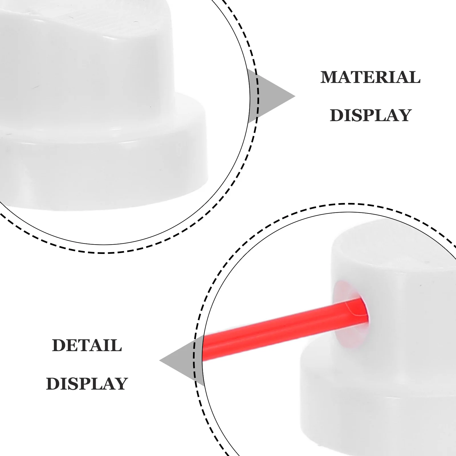 20 مجموعات الأيروسول يمكن صمام تمديد أنابيب رذاذ أحمر يمكن القش عدة لا أدوات المطلوبة لتنظيف المركبات المكتبية المنزلية