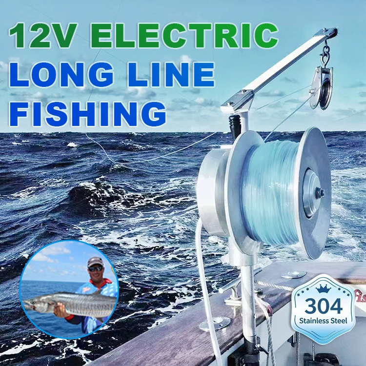 Deep Sea Longline Fisherman 12 V 24V 48V 300 Pounds 500 Pounds 12 Vlots Electric Winch Fishing Reelglobally accessible