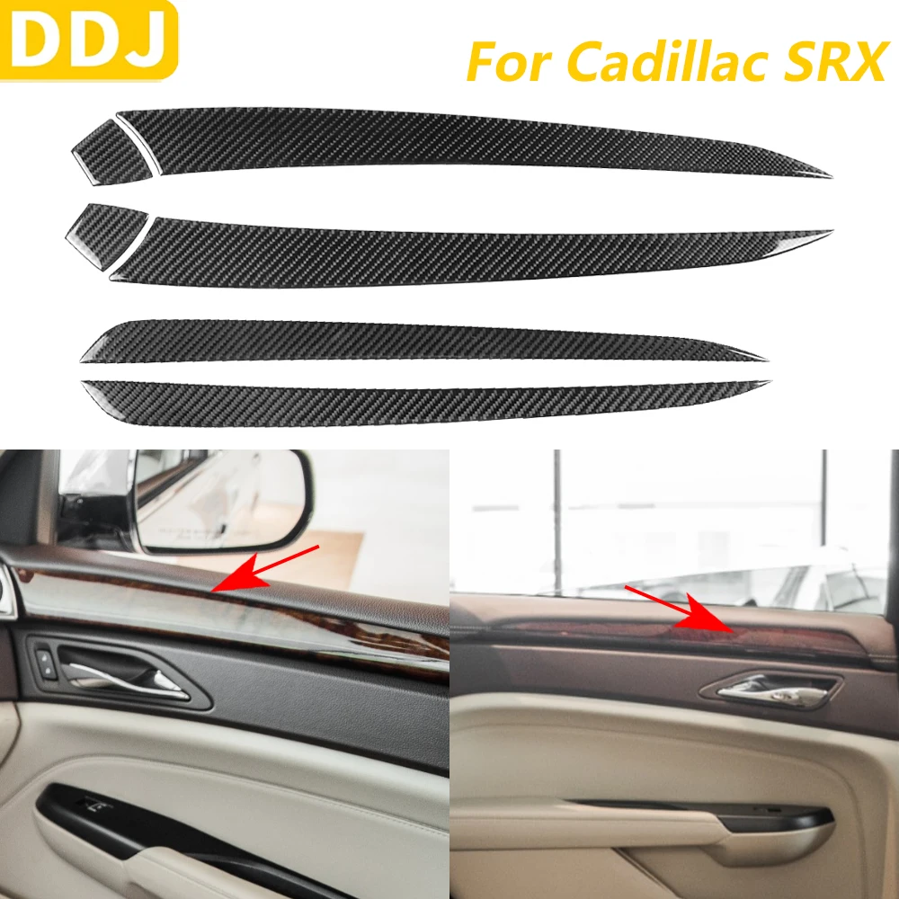 

Для Cadillac SRX 2010-2016 углеродное волокно передняя задняя внутренняя дверная панель декоративная крышка автомобильные аксессуары наклейка для украшения интерьера