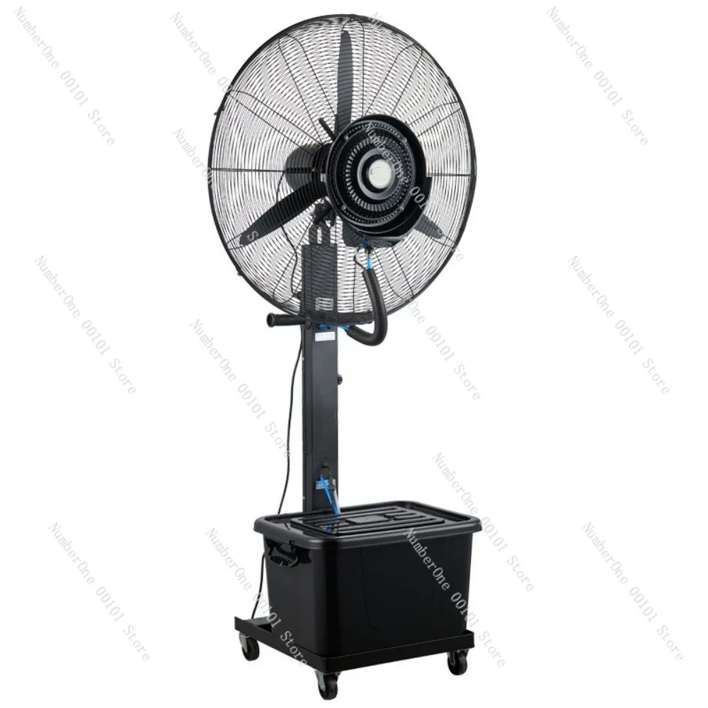 Industrial Spray Fan Powerful Power Floor Fan Water-cooled Atomization with Ice Wet Cooling Outdoor Electric Fan Commercial