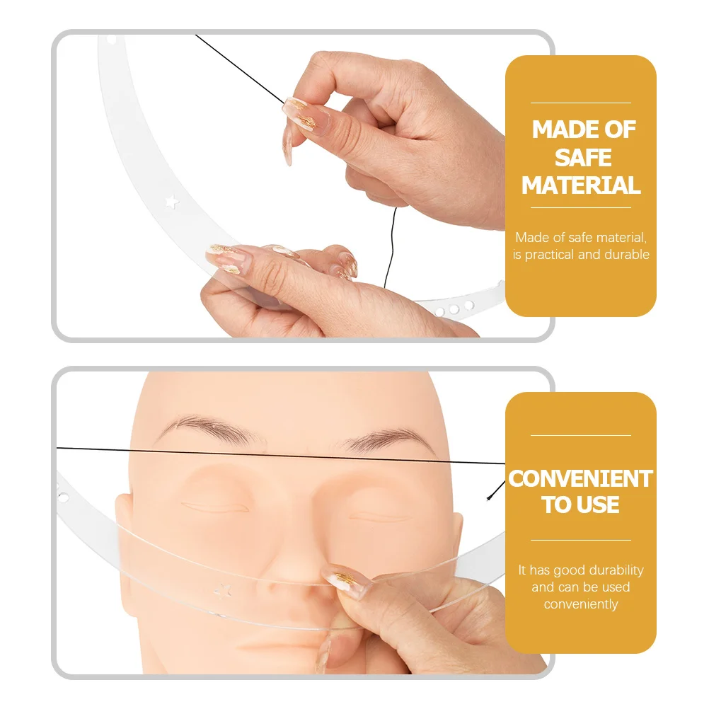 

1 set 1 Set Bow Shape Shaping Kit Eyebrow Marker Ruler Measuring Tool For Microblading Tattooing Brow Mapping