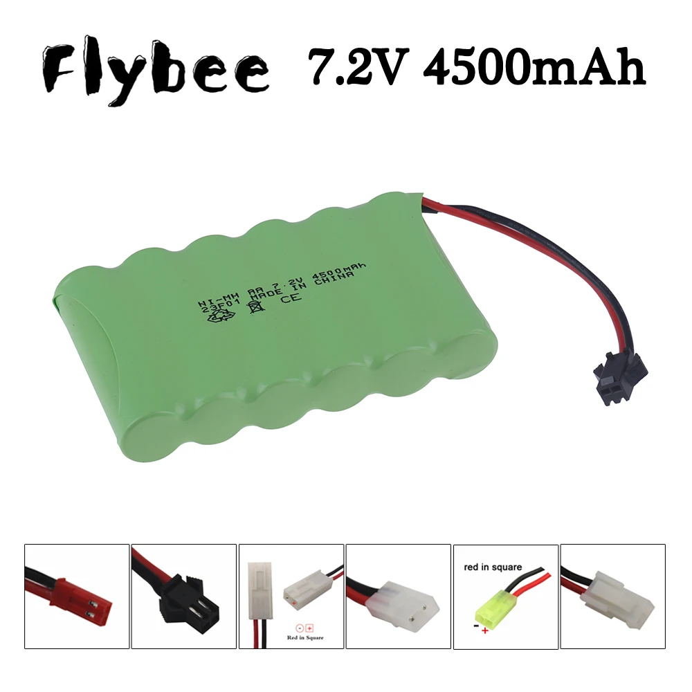 (M Model) 7.2v 4500mah NiMH akumulator do zabawki zdalnie sterowane samochodów czołgi roboty łodzie pistolety Ni-MH 6 * AA 7.2v ładowalny akumulator 1 szt