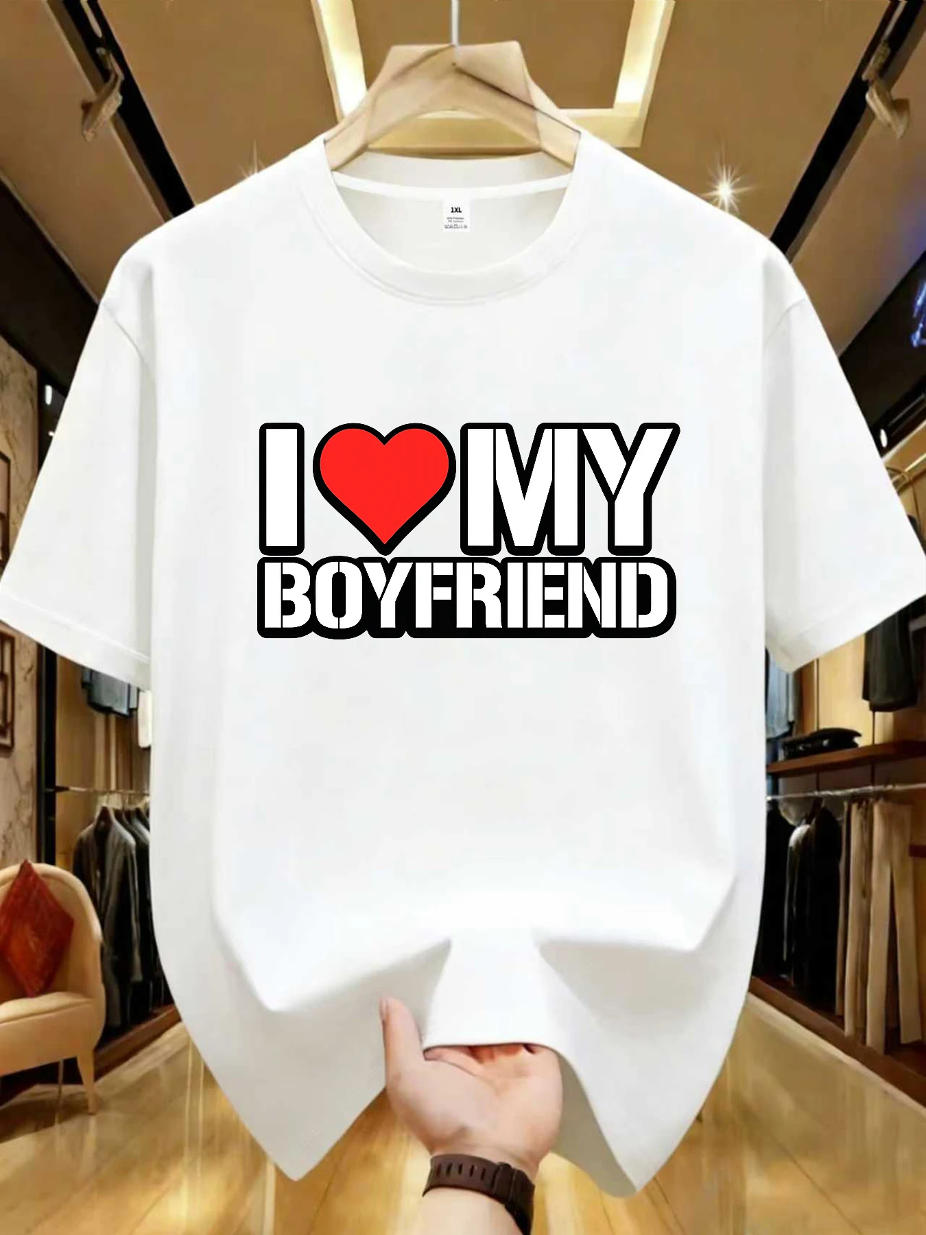 

【WDS0144】Creative letter printed plus size women's round neck T-shirt summer casual short sleeved top street fashion versatile