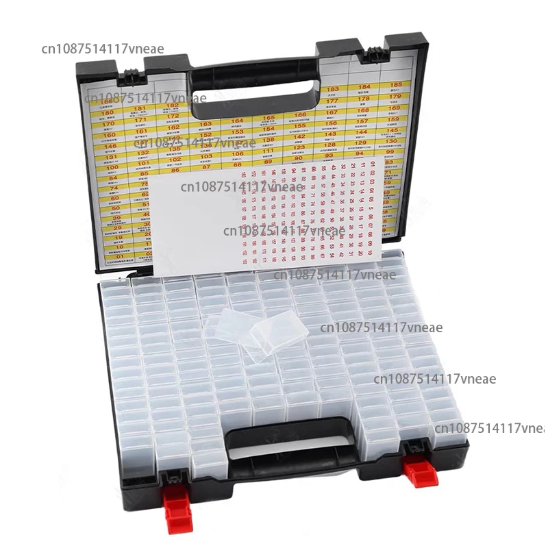 Car Key Embryo Storage Box 162 Compartments Anti-Mixing Folding Key Head Classification Storage Box Set