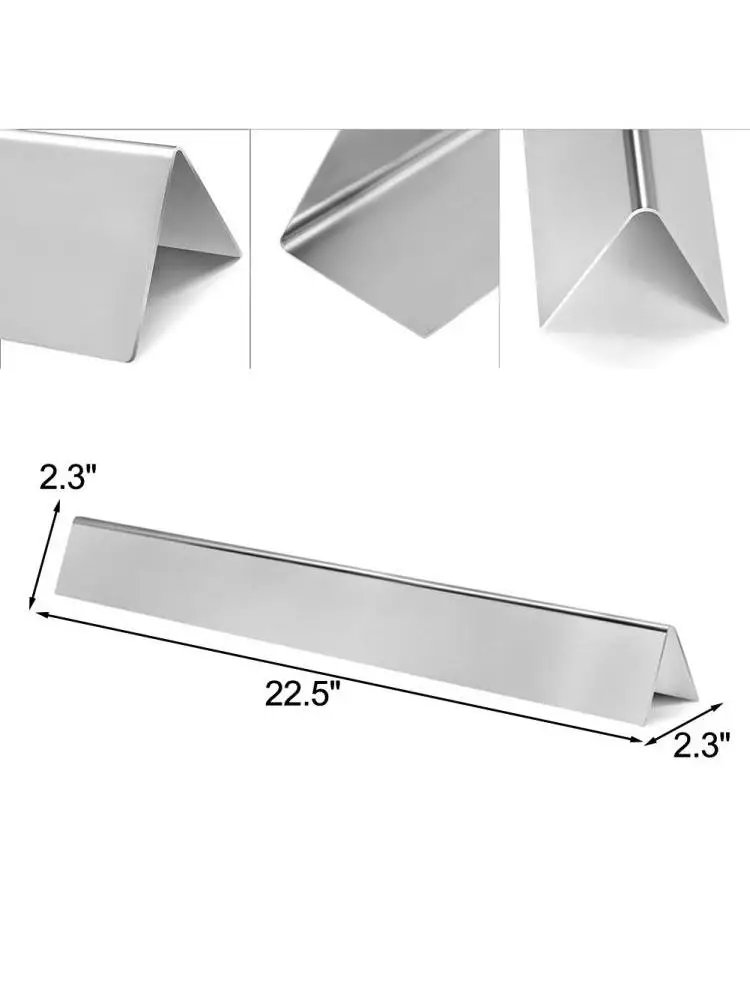 Déflecteurs de chaleur pour gril de Barbecue, 5 pièces, 7536 pour Weber, en acier inoxydable, rehausseur de saveur, déflecteurs de chaleur pour gril de Barbecue