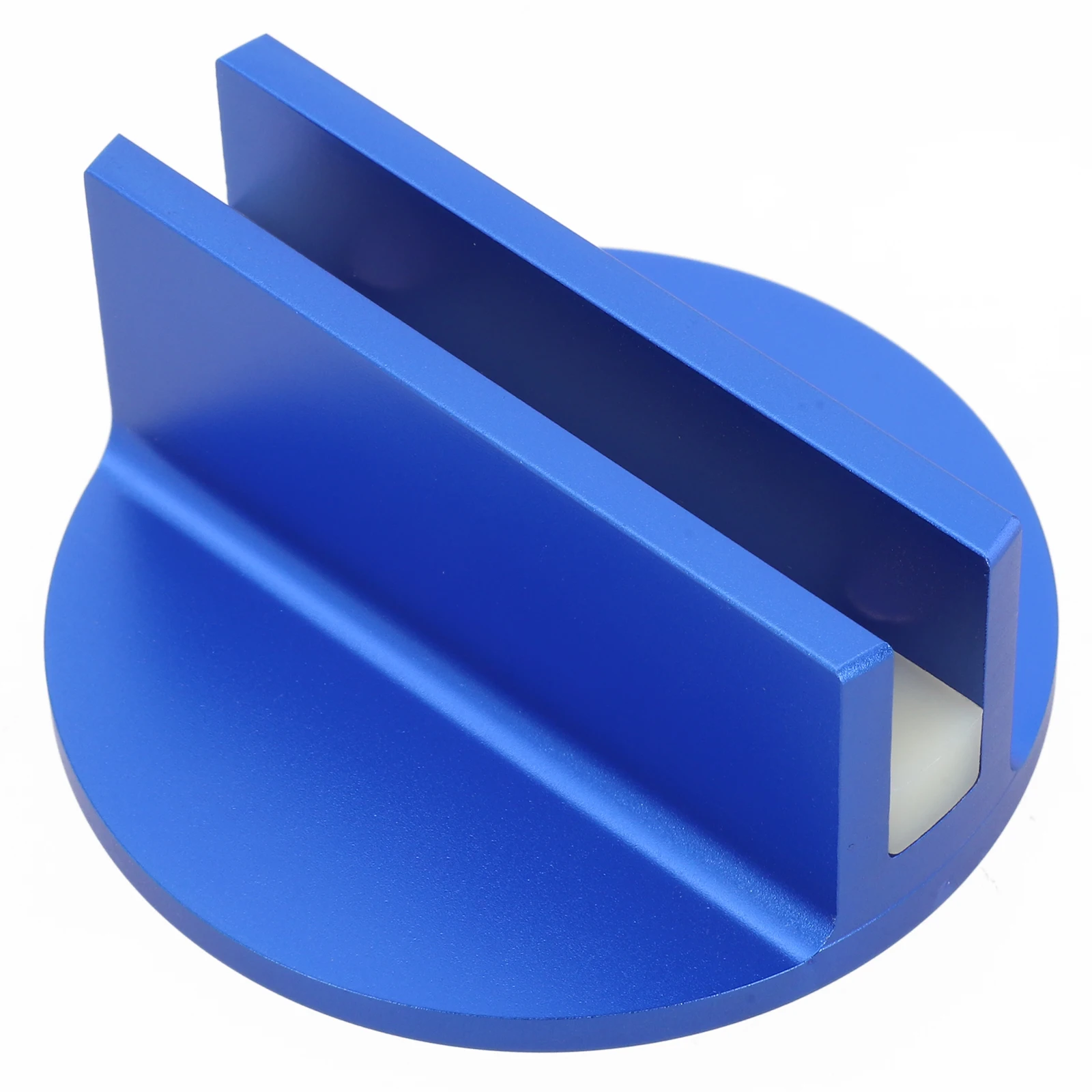 

1pc Large Slotted Magnetic Pad Weld Frame Rail Adapter Blue For Added Strength During Vehicle Lifting Metalworking Tools