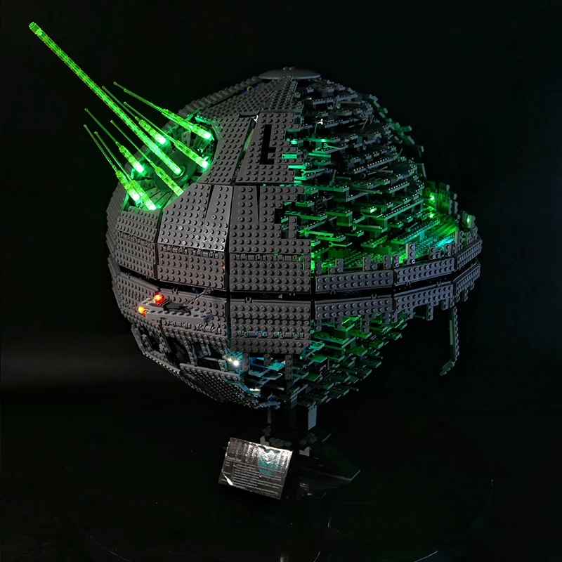 Kit de luz LED RC DIY para LEGO 10143 Death Star 2 (solo luz LED, sin modelo de bloques)