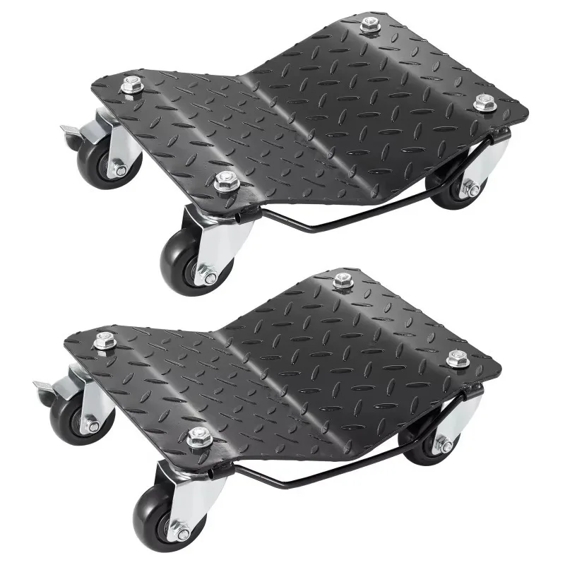 2PCS Wheel Dolly 3000 lbs/1360 kg Car Dollies, Wheel Dolly Car Tire Stake Set of 2 Piece, Heavy-duty Car Tire Dolly Moving Cars
