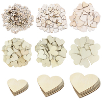 1-15cm Blank Heart Wood Slices DIY Painting Graffiti Scrapbooking Wood Crafts Wedding Embellishments Handmade Love Heart Pendant