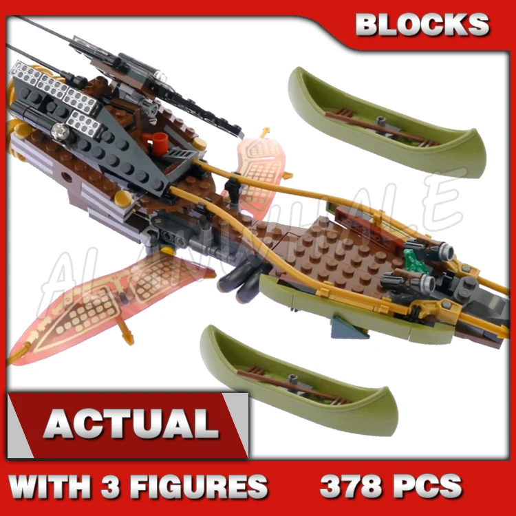 

378pcs Destiny's Shadow Swamp vehicle Lake Boats 10581 DIY Building Blocks Gifts Children toys Compatible with Model