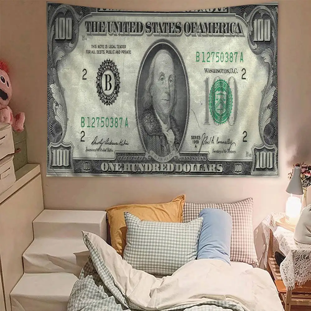 Dollar Luxe Gedrukt Groot Wandtapijt Goedkope Hippie Muur Opknoping Boheemse Wandtapijten Mandala Home Decor