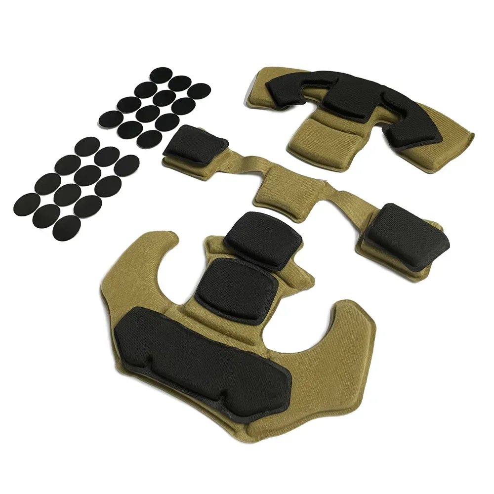 Podkładka pod kask Oddychalność Odpinana wygodna dwuwarstwowa gąbka z pianki memory Absorpcja potu Wendy Outdoor Hunting Helmet Pad
