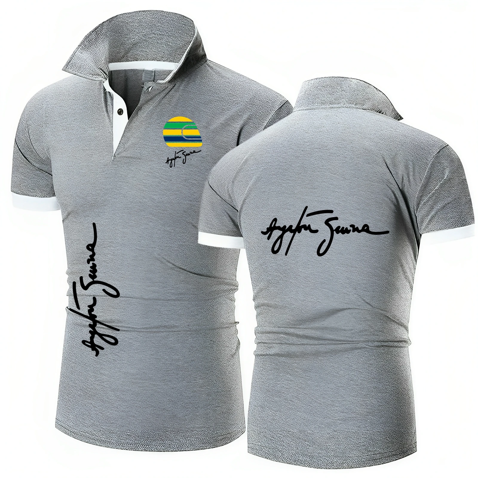 camisa-polo-de-carro-de-corrida-hall-of-fame-ayrton-senna-para-homens-gola-redonda-camisas-polo-puras-camiseta-polo-de-manga-curta-para-carro