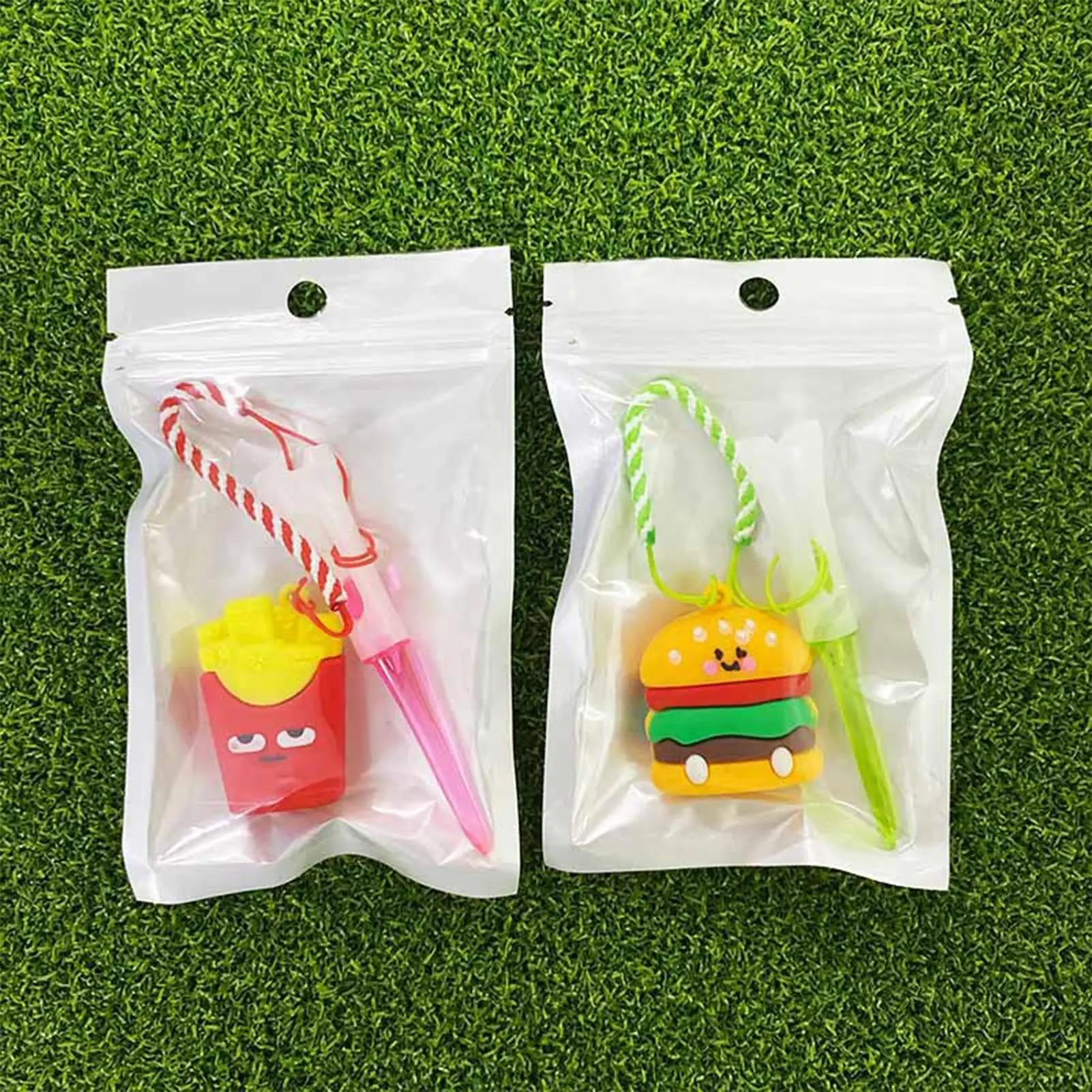 

Golf Tee Ring Holder Cartoon Golf Tee Ring Anti Lost Cute Food-Themed Sports Training Practice Gear For Dad Mother Women Men